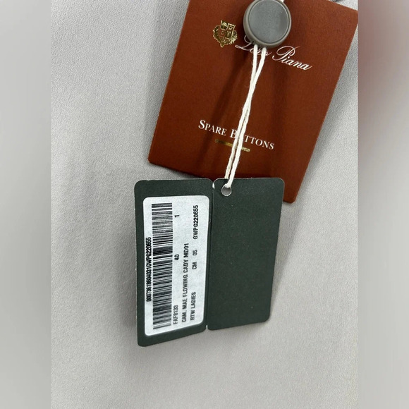 Loro Piana Mae Flowing Cady Top Stretch Silk Top In Taupe Brown Size 40 - Picture 2 of 9